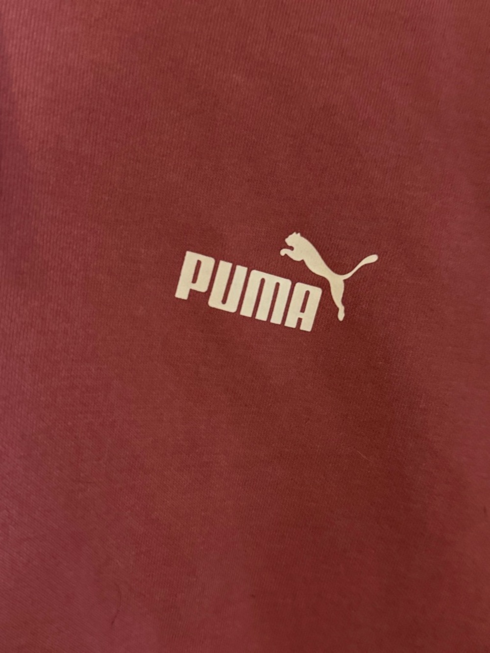 Puma Women's Rose Dust Cropped Hoodie with Logo Tape - Picture 2 of 7